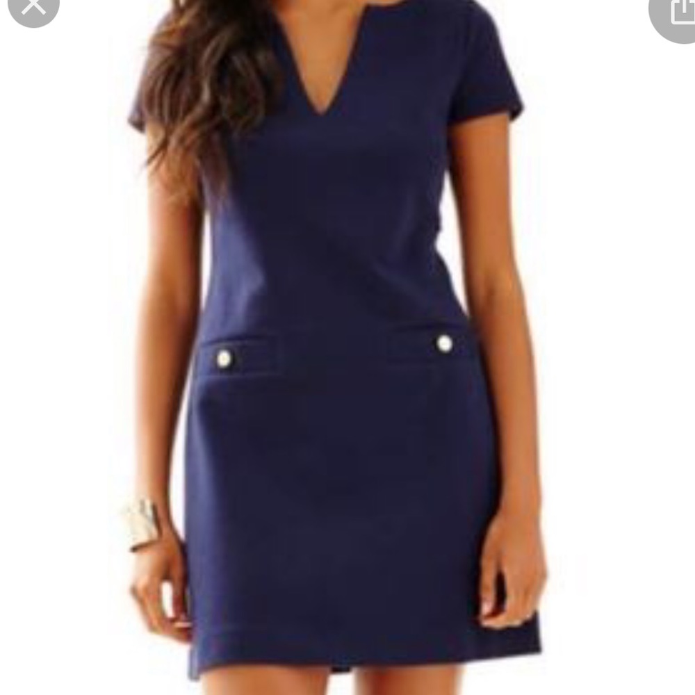 Navy Sheath Dress